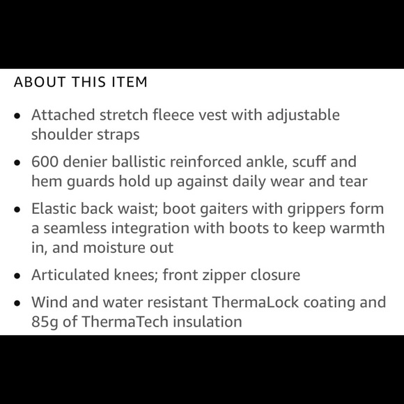 NEW Youth Infinity Fleece Bib Overalls, L - Picture 8 of 11